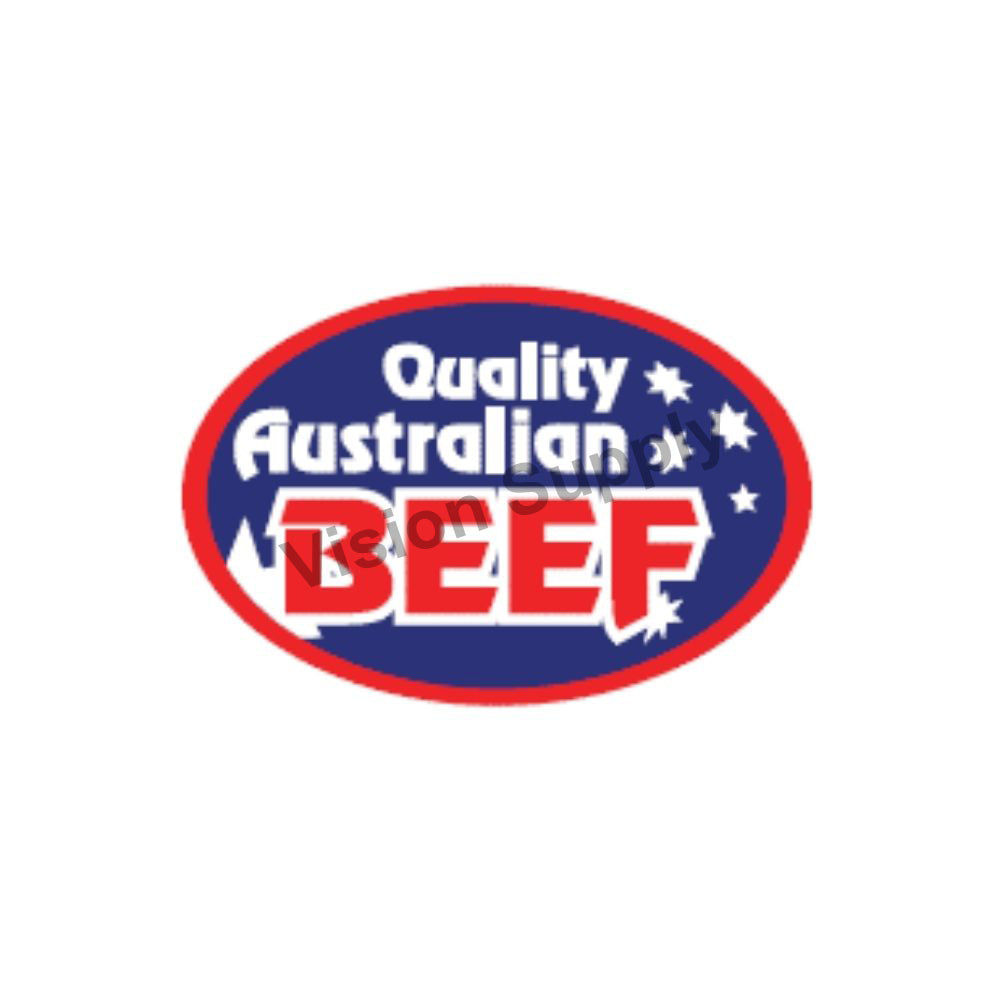 65x40mm Meat label quality beef, 500 per roll