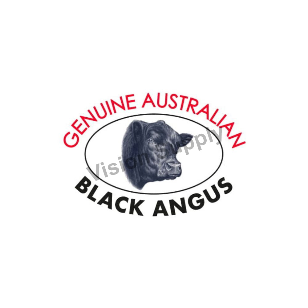 60x40mm Meat label black angus, 500 per roll