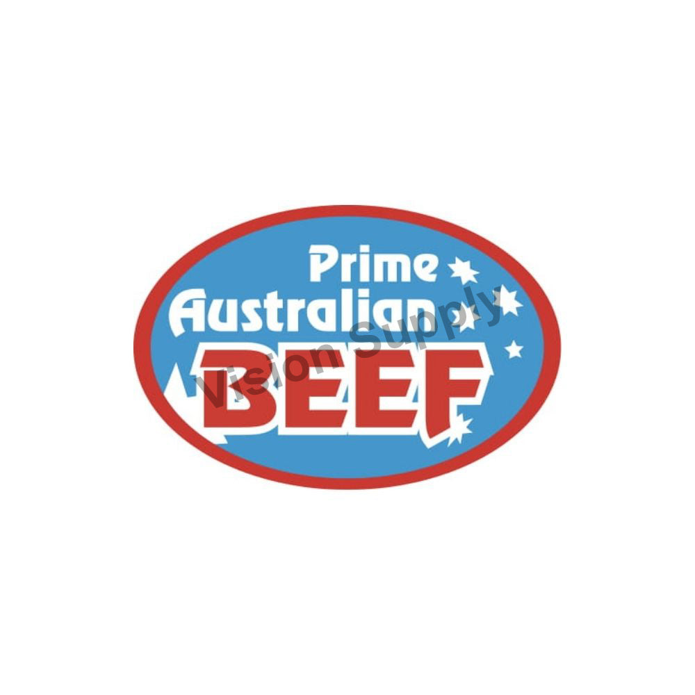 60x40mm Meat label prime aus beef, 500 per roll