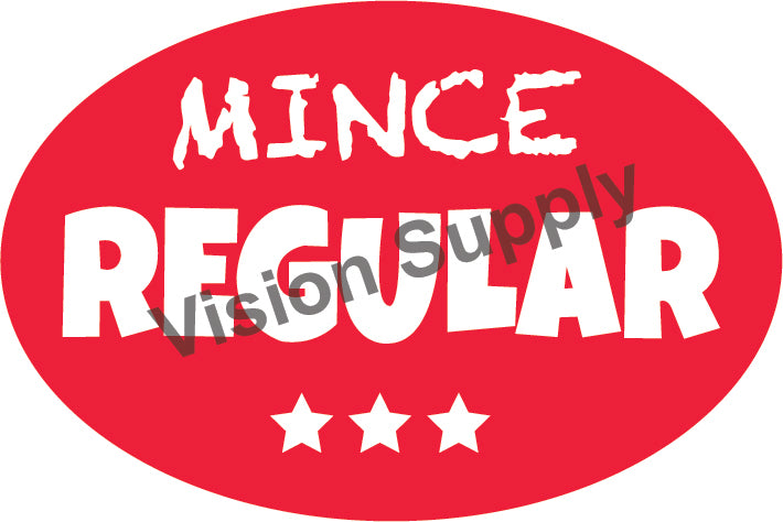 60x40mm Meat label Mince regular, 500 per roll, 25 core