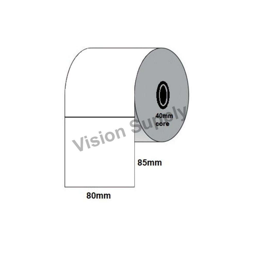 80x85mm Coles Crate Direct thermal White, 1700 per roll, 40 core