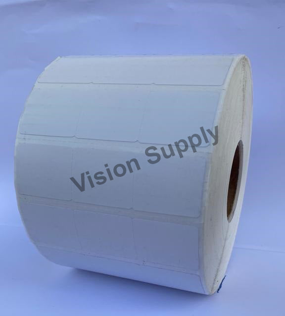 Thermal 3 across POS Label White, 7500 per roll, (2 roll/ctn)