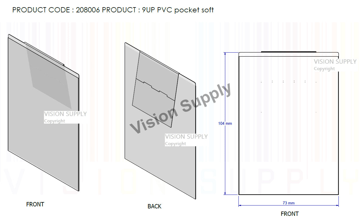 9UP Soft, PVC Pocket, 100pcs/ctn