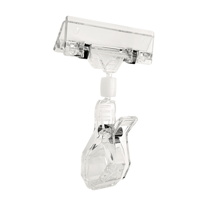 PVC Pop Clip, clear, 25pcs/ctn
