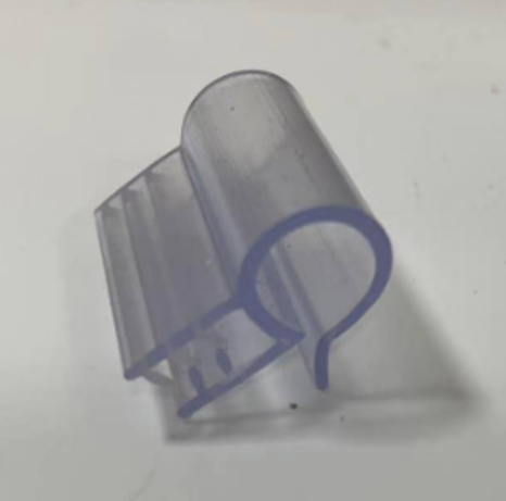 Wire Shelf Talker Grip Clip/L25mm/Clear/100Pcs
