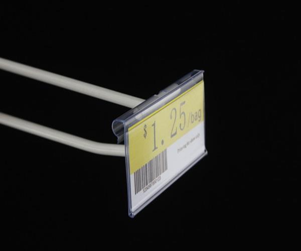 Flip Scan Hook Label Holder 80mm / Clear / 100Pcs