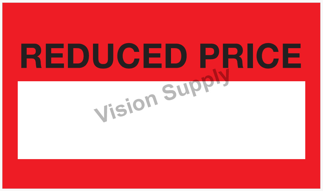 60x35mm Reduced Price, 500 per roll, 25 core
