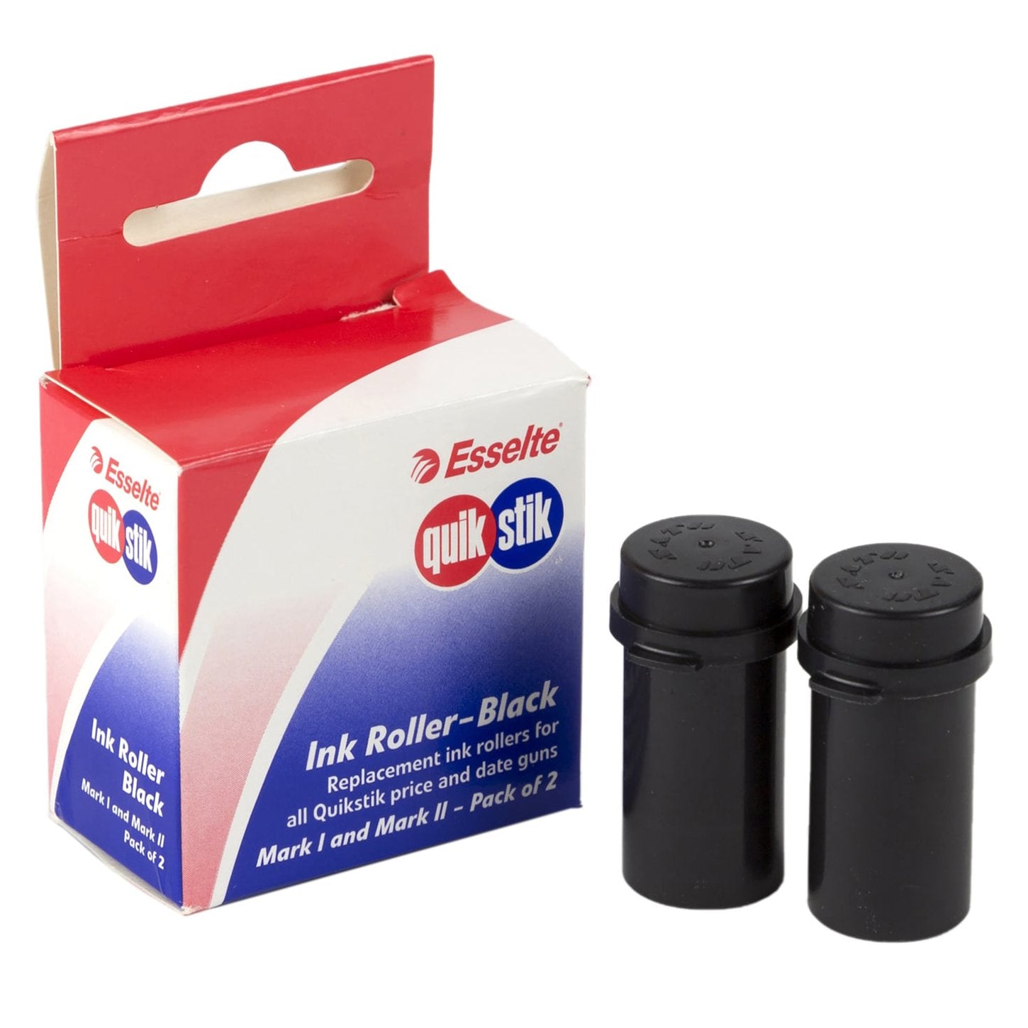 QuikStik - Ink Roller Black, 2pcs