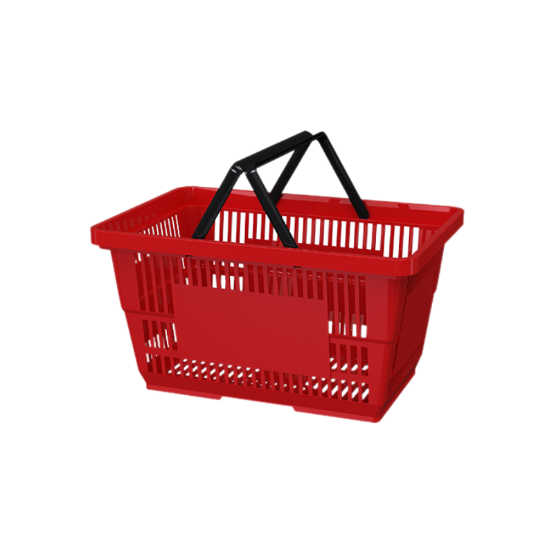 Large Shopping Basket Red, 28L Stackable, 20pcs/box