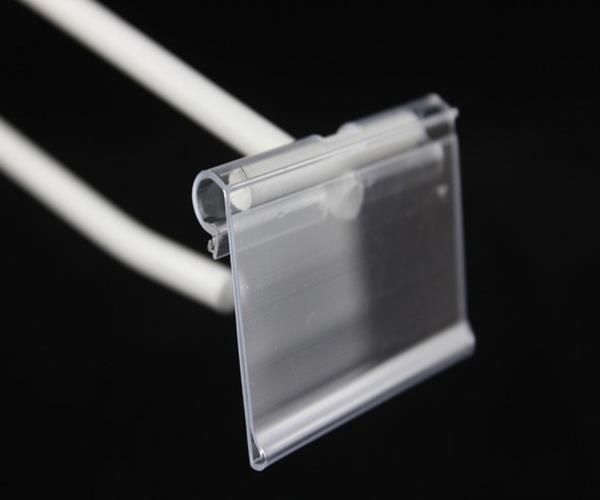 Flip Scan Hook Label Holder 26*50mm /Clear/100Pcs