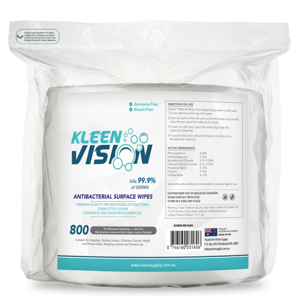 Anti Bacterial Wipes ( 4 pack 3200 wipes) refill