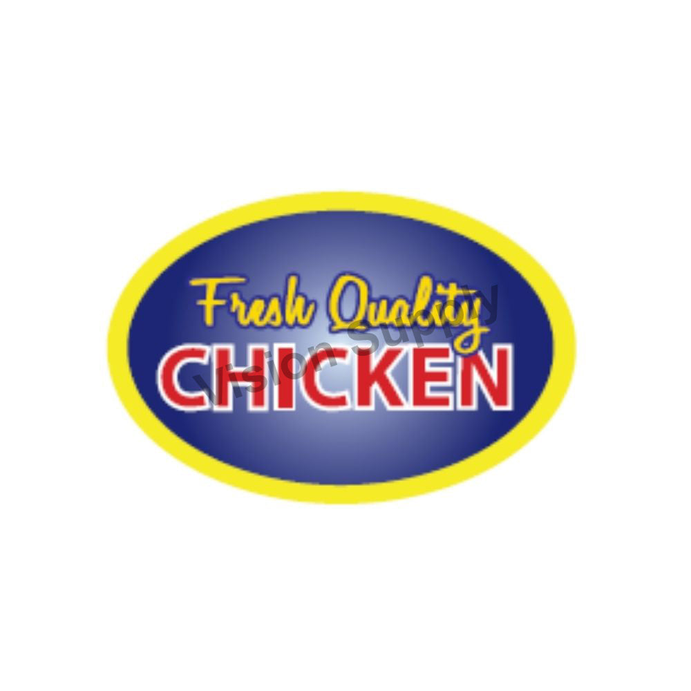 65x40mm Meat label fresh quality chicken, 500 per roll