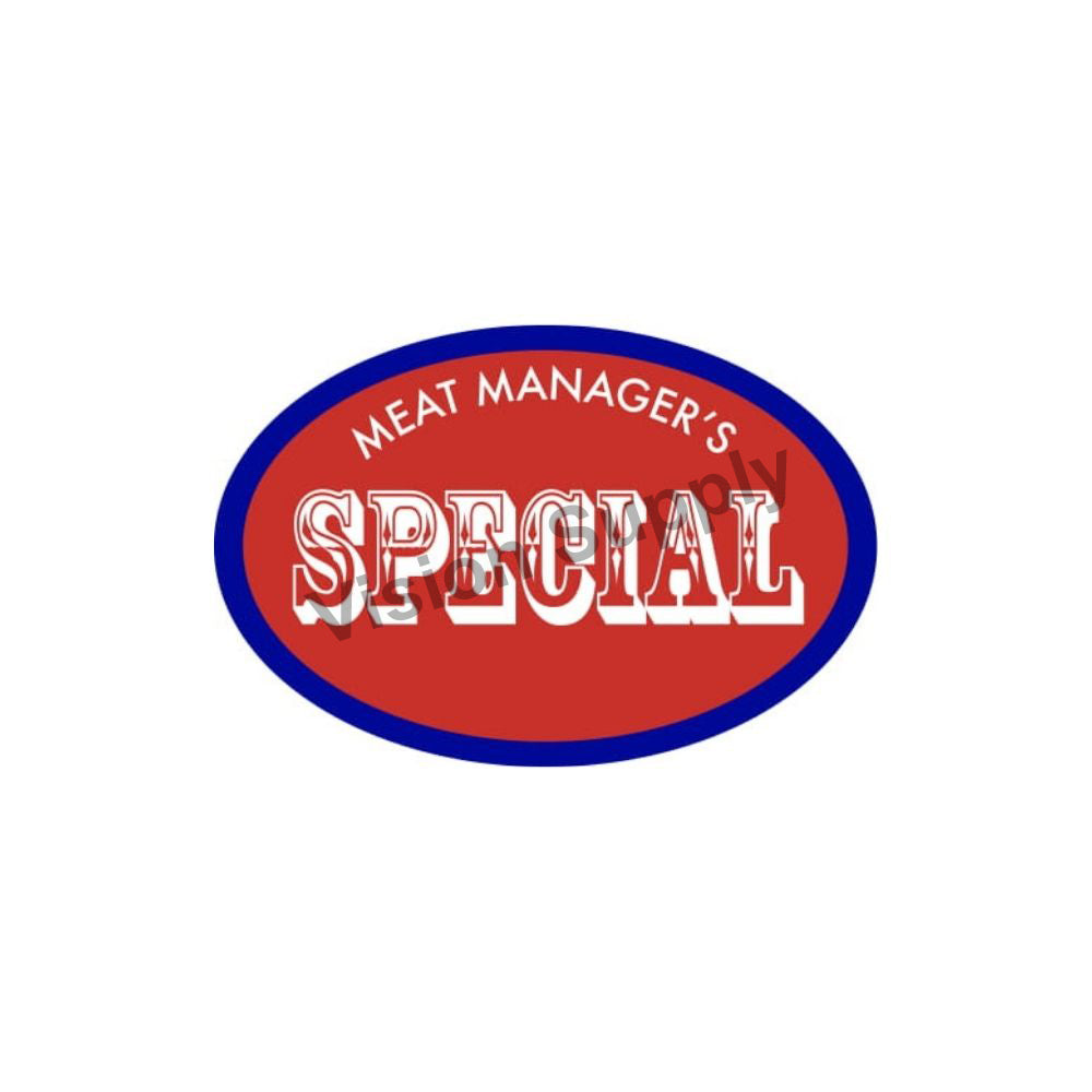 thumbnail image 2 of American Online Products Manager’s Special Labels – 1000 Per Roll, Fluorescent Red Oval Stickers 2 of 5