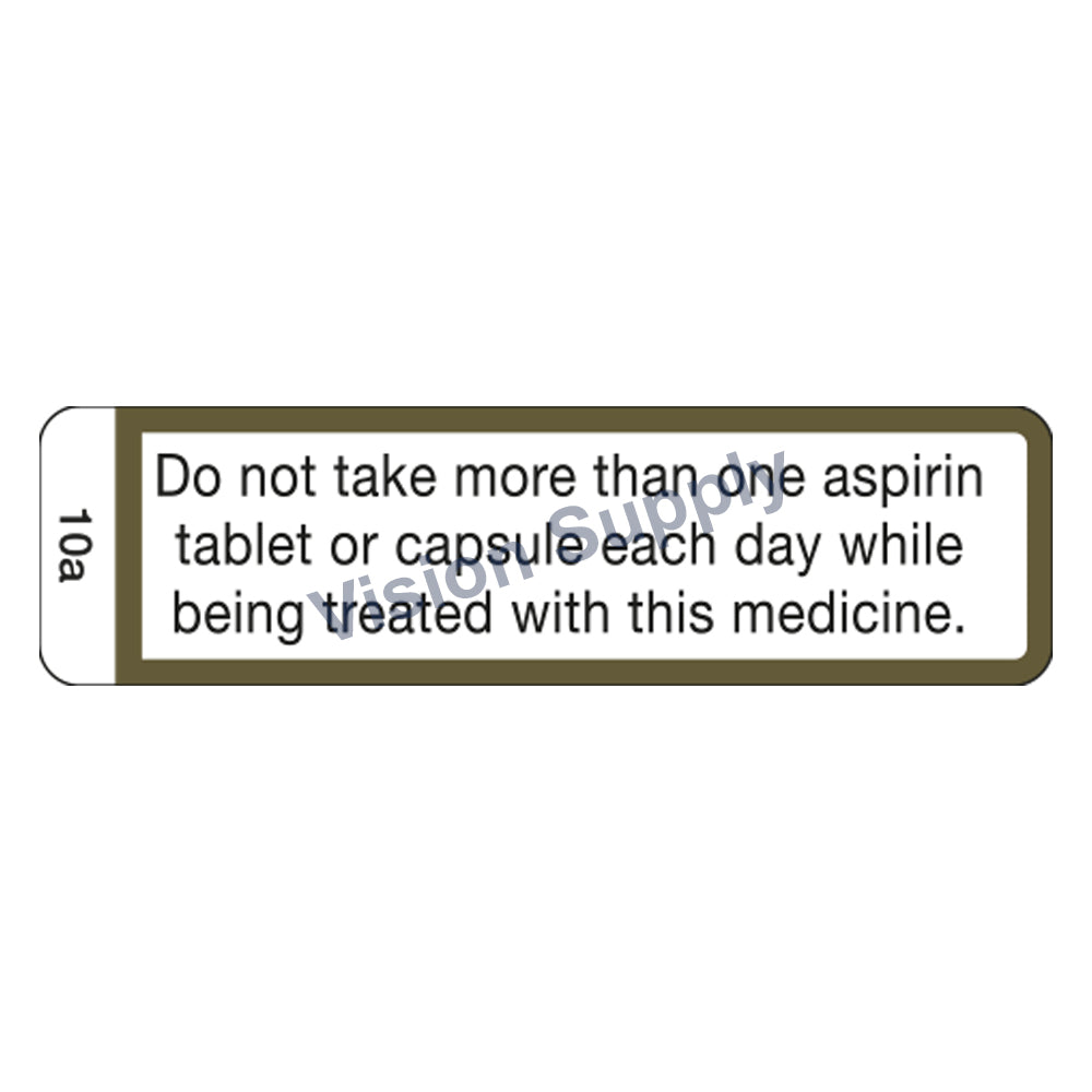 Cal Label 12 CAL Label 10a - 1000 Cautionary Advisory Labels — Vision Supply Australia