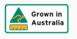 20x10mm Grown In Australia , 1000 per roll, 25 core
