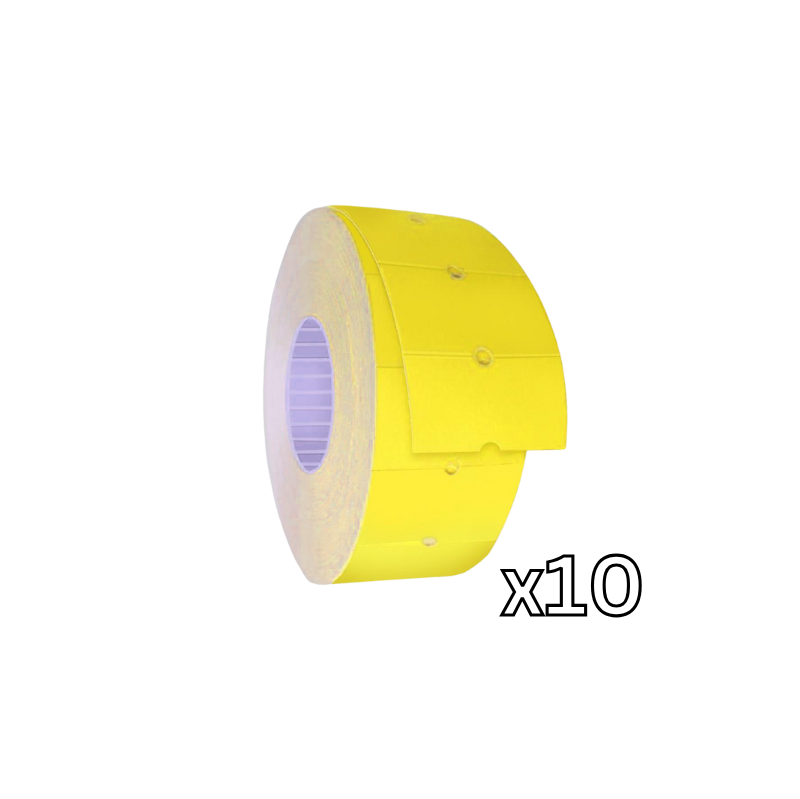 21x12mm, Date Label MX 5500, 1000 per roll, Fluoroscent yellow, 10 rolls/box